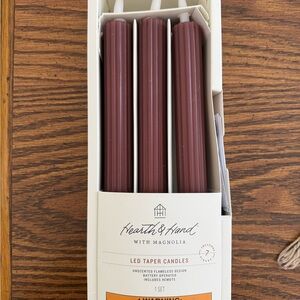 Hearth & Hand LED Taper Candles - Red